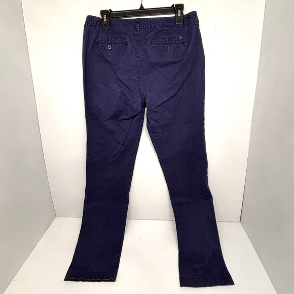 Dockers Navy Khaki Pants Flat Front 4 Pockets Cotton Pants Women's Size 10M - Picture 2 of 5